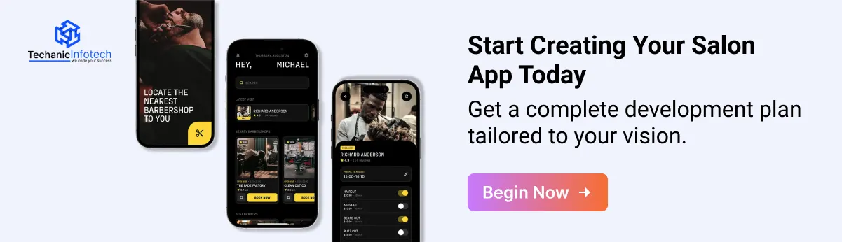 Create a Salon App Appointment Booking App CTA